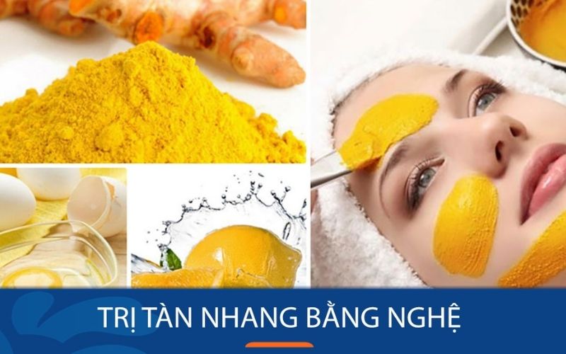 Trị tàn nhang cho trẻ em bằng nghệ tươi