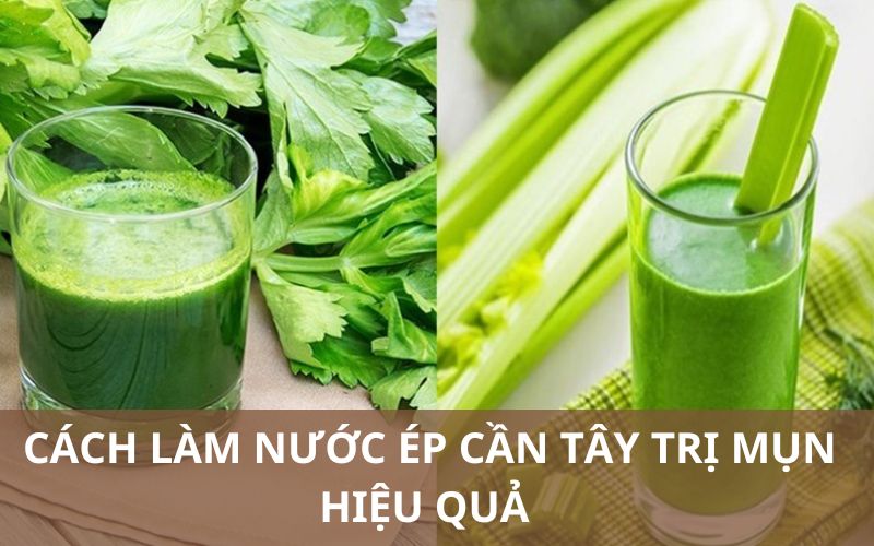 Cần tây trị mụn hiệu quả