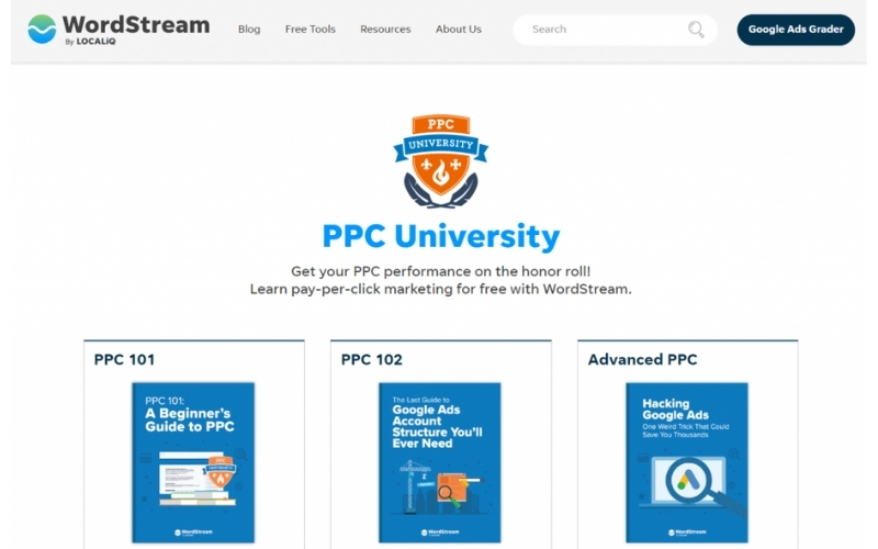 khóa học PPC 101 tại WordStream PPC University