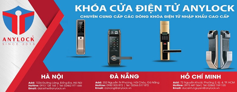 Cửa hàng khóa cửa điện tử chính hãng Anylock