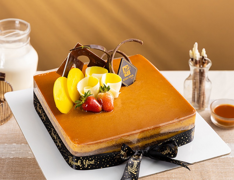 Bánh sinh nhật flan gato